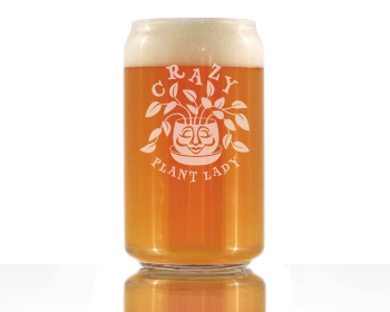 Plant Lady Beer Can Pint Glass - Gardening Gifts and Decor