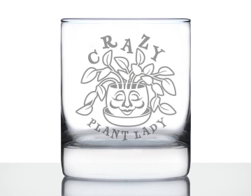 Plant Lady Whiskey Rocks Glass - Gardening Gifts and Decor