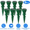 8Pcs Solar Powered Mole Repellent Waterproof Solar Animal Repellers for Moles Gophers Groundhogs Snakes Voles Outdoor Vibration Stake For Farm Garden