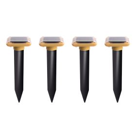 1/2/4/6pcs Solar Energy Mole Driving Vibrating Buzzer Garden Farm Yard IP55 Waterproof Snake Repellent