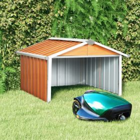 Garden Shed Brown Galvanized Steel Medium Durable Garden Shed