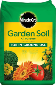 Miracle-Gro Garden Soil All Purpose, For In-Ground Use, Feeds up to 3 Months, Amends Vegetable, Flower and Plant Beds, 1 lb pack