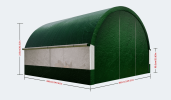Large Chicken Coop Metal Chicken Run Dome Shape Walk-in Fence Chicken Coop, suitable for outdoor and yard farm use, all covered with PE cloth