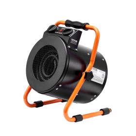 VEVOR Greenhouse Heater with Thermostat, 1500W Fast Heating with Overheat Protection, 2-Speed Setting Small Grow Tent Heater, Electric Portable Heater