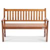VEVOR Outdoor Bench, 50 inches Wood Garden Bench for Outdoors, Outdoor Garden Park Bench with Backrest and Armrests, 800 lbs Load Capacity Bench, Pati