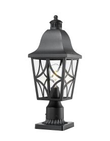 Outdoor Fence Post Lighting for Garden, Patio, Pathway (1 pack), Waterproof Aluminum Housing with Glass