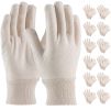 Natural Color Jersey Gloves for Men, Women 9", Pack of 24 Jersey Work Gloves Men, Polyester and Cotton Work Gloves, Breathable Beige Cotton Gloves for