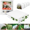 White Plant Covers Freeze Protection, Large 10 x 30 Ft. 50 GSM PP Reusable Frost Blankets for Outdoor Plants