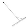 VEVOR Landscape Rake, 36" Head Aluminum Landscape Rake with 75" Long Handle, for Loosening Soil, Lawn Care, Weeding Lake, Garden, Pond