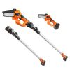 VEVOR 2-in-1 Cordless Pole Saw & Mini Chainsaw, 20V 2Ah Battery Pole Chainsaw, 5" Cutting Capacity 8 ft Reach Pole Saw for Branch Cutting & Tree Trimm