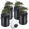 VEVOR DWC Hydroponic System, 5 Gallon 4 Buckets, Deep Water Culture Growing Bucket, Hydroponics Grow Kit with Pump, Air Stone and Water Level Device,