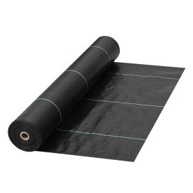VEVOR Garden Weed Barrier Fabric, 5.8 OZ Heavy Duty Landscape Fabric, 4ft x 100ft Weed Block Control for Garden Ground Cover, Woven Geotextile Fabric
