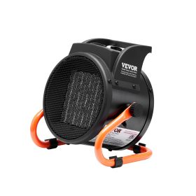 VEVOR Greenhouse Heater with Thermostat, 1500W PTC Fast Heating with Overheat Protection, 3-Speed Setting Small Grow Tent Heater, Electric Portable He