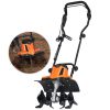 VEVOR 10 Amp Electric Tiller, 14" Tilling Width 3.94" Tilling Depth Corded Electric Tiller/Cultivator, Steel Mn Tines, Rototiller for Garden Lawn Soil