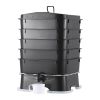 VEVOR 5-Tray Worm Composter, 50 L Worm Compost Bin Outdoor and Indoor, Sustainable Design Worm Farm Kit, for Recycling Food Waste, Worm Castings, Worm