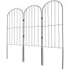 VEVOR Garden Fence, No Dig Fence 24in(H) x30ft(L) Animal Barrier Fence, Underground Decorative Garden Fencing with 2 Inch Spike Spacing
