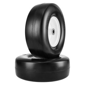 VEVOR Lawn Mower Tires with Rim, 13x5-6" Tubeless Tractor Tires, 2-Pack Tire and Wheel Assembly, Flat-free PU Tires, 3.25"-5.9" Centered Hub, 3/4" Bus