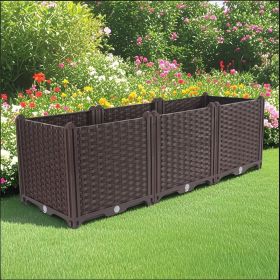 SOGA 120cm Deep Planter Box – Outdoor Plastic Garden Bed