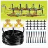 100ft Drip Irrigation Kit Plant Watering System 8x5mm Blank Distribution Tubing DIY Automatic Irrigation Equipment Set for Garden Greenhouse Flower Be