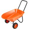 VEVOR Wheelbarrow Cart, 5 Cu. Ft. Load & 397 lbs Capacity, 2 Wheels Garden Dump Cart, Garden Wagon with Handle & 10" Wide Track Wheels, Easy Loading U