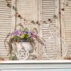 Decorative Vintage Bicycle Planter, Rustic Metal Wire for Home, Garden, and Office Decor
