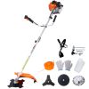 52cc Weed Wacker Gas Powered,6 in 1 Multifunction, String Trimmer, 8 inch Weed Wacker Attachments Heads,10" Metal 3/4/80T Blade,Rubber Handle , Should