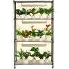 VEVOR Plant Stand with Grow Light, 4 Tier Plant Shelf with 90W Grow Light for Indoor Plants, 3 Modes Grow Light Shelf Full Spectrum Lights Adjustable