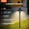 VEVOR 8 Pack Low Voltage Landscape Path Lights, 3W 210LM 12V-24VAC/DC Outdoor LED Pathway Lighting, 3000K Warm White Walkway Lights with Quick Connect