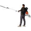 Backpack 4 in 1 Multi-Functional Trimming Tool, 52CC 2-Cycle Garden Tool System with Gas Pole Saw, Hedge Trimmer, Grass Trimmer, and Brush Cutter EPA