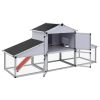 Chicken Coop with Runs and Nest Box Aluminum