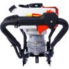 V-Type 52CC 2 Stroke Gas Post Hole Digger One Man Auger EPA Machine Plant Soil Digging Fence withHole Digger Replacement Auger Bits L4"+L6"+L8"+L12" D