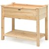 1PC Raised Garden Elevated Wood Planter Box Stand