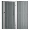 Garden Shed Grey Galvanized Steel Large Garden Shed Rectangular