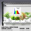 VEVOR DIY Plant Stand with Grow Light, 6-Tier Large Tall Plant Shelf with 192W 5000K Full Spectrum Grow Lights, Indoor Grow Light Shelf with Wheels fo
