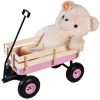 Outdoor All Terrain Pulling Wagon with Wood Railing, 10 inch Air Tires