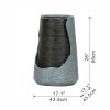 17x17x26" Indoor/Outdoor Polyresin Water Fountain, Unique Broken Urn Fountain Chic Dynamic Modern Design with Light for Garden, Lawn, Backyard, Porch