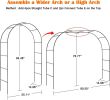 Green Garden Arch Arbors, Trellis for Climbing Plants Outdoor 6-8ft, Two Way Assemble Wedding Decoration Metal Arch