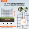 VEVOR Garden Fence, 36.6in(H) x29.5in(L) Animal Barrier Fence, Underground Decorative Garden Fencing with 2.5 Inch Spike Spacing, Metal Dog Fence for
