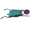 Folding Collapsible Lightweight Wheelbarrow, Heavy Duty 176 lbs Capacity, Oxford Cloth-Green for Grass, Weeds, Soil, Rocks and Wood
