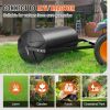 VEVOR Tow Behind Lawn Roller, 400lbs Sand/Water Filled Yard Roller, LLDPE Drum and Steel Frame Sod Roller with Easy-turn Plug, Tow Behind a Tractor or