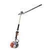 VEVOR 15.7-inch 26CC 2 Cycle Gas Hedge Trimmer, Gas Powered Pole Hedge Trimmer with Dual Sided Dual Action Blade, 270° Adjustable Trimmer Head, Suita