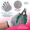 Double Side PVC Dotted Working Gloves 10", Pack of 24 PVC Knit Gloves, Breathable Cotton Gloves with Rubber Dots, Safety Work Gloves with Grip Dots Ov
