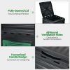80-Gallon Outdoor Composter with Large Openable Lid and Bottom Exit Door