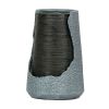 17x17x26" Indoor/Outdoor Polyresin Water Fountain, Unique Broken Urn Fountain Chic Dynamic Modern Design with Light for Garden, Lawn, Backyard, Porch