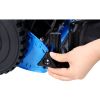 14-Inch 5-Blade Push Reel Lawn Mower with Grass Catcher, BLUE COLOR