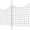 VEVOR Garden Fence, 36.6in(H) x29.5in(L) Animal Barrier Fence, Underground Decorative Garden Fencing with 2.5 Inch Spike Spacing, Metal Dog Fence for