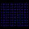 LED Curtain Fairy Lights 9.8'x9.8' 300 LED Blue 8 Function