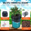 VEVOR DWC Hydroponic System, 5 Gallon 4 Buckets, Deep Water Culture Growing Bucket, Hydroponics Grow Kit with Pump, Air Stone and Water Level Device,