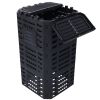 Garden Composter Bin Made from Recycled Plastic – 132 Gallons (500Liter) Large Compost Bin - Create Fertile Soil with Easy Assembly, Lightweight, Ae