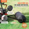 VEVOR Tow Behind Lawn Roller, 400lbs Sand/Water Filled Yard Roller, LLDPE Drum and Steel Frame Sod Roller with Easy-turn Plug, Tow Behind a Tractor or